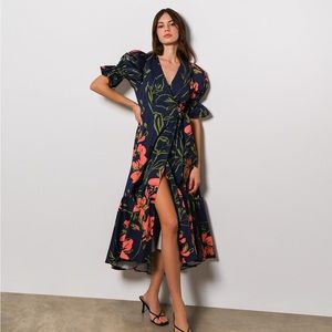 Hutch Navy Floral Corina Dress NWT